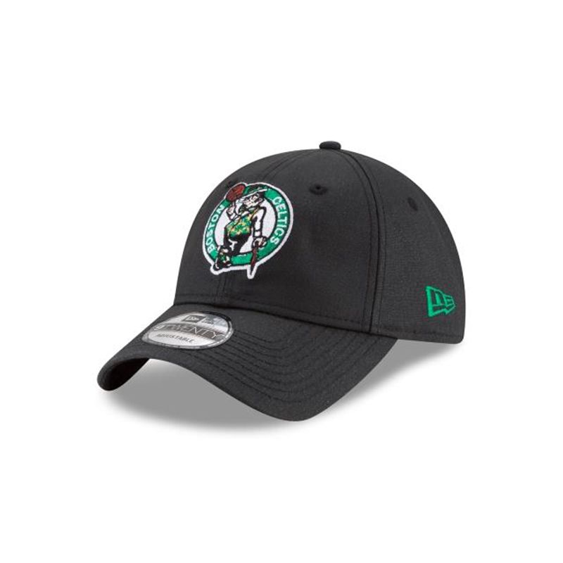 NBA Boston Celtics Waxed Canvas 9Twenty Adjustable (OYF8171) - Black New Era Caps